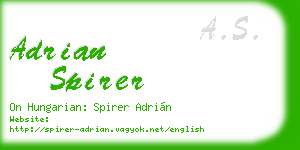 adrian spirer business card